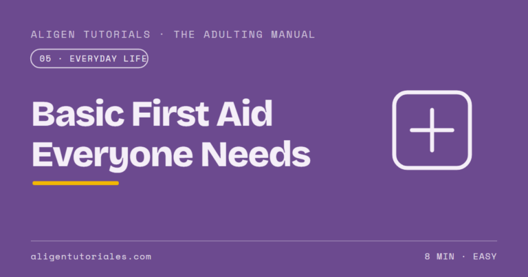 Basic First Aid Everyone Should Know by Heart