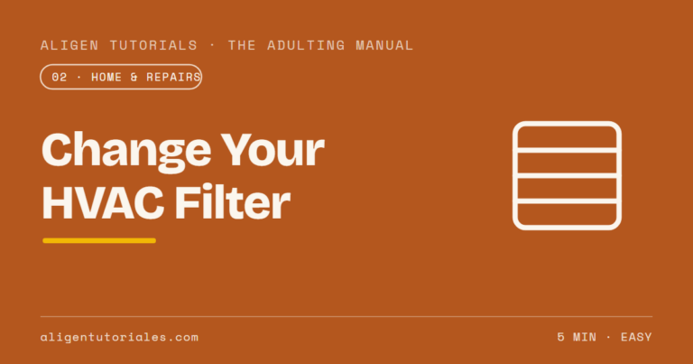 Change Your HVAC Filter and Cut the Power Bill