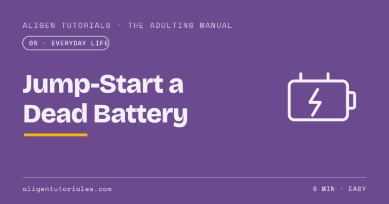 How to Jump-Start a Dead Car Battery Safely