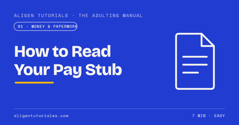 How to Read Your Pay Stub Without Getting Lost