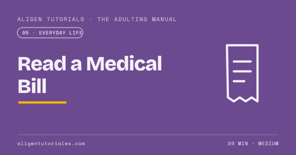 How to Read a Medical Bill and Catch the Errors