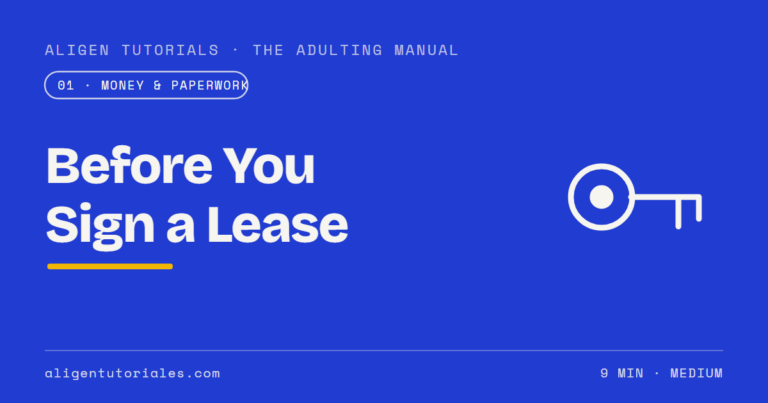 What to Check Before You Sign a Lease