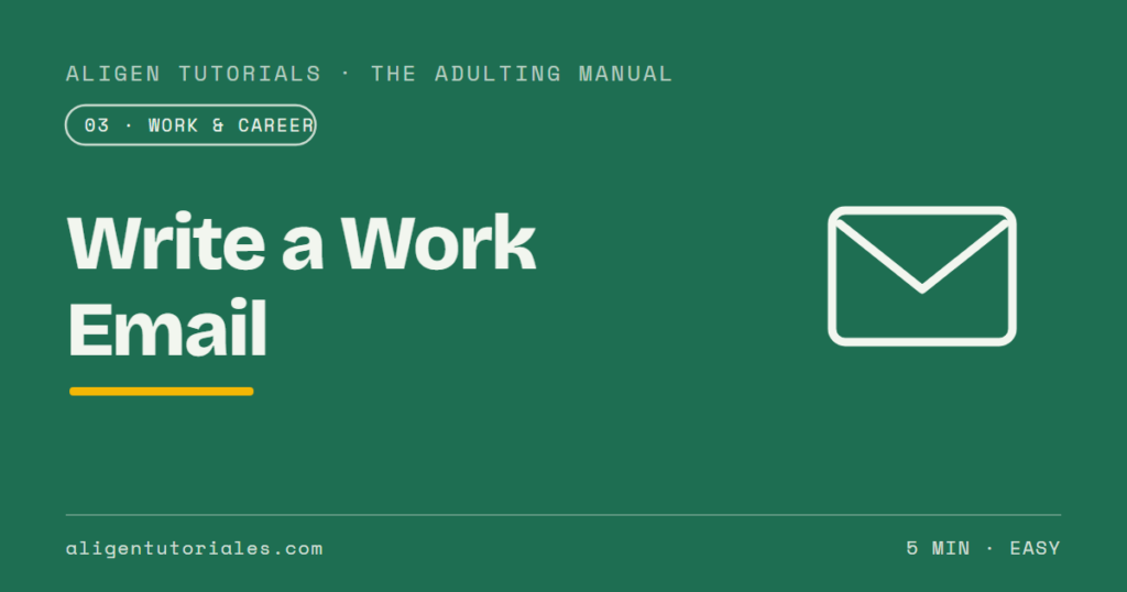 How to Write a Work Email That Actually Gets a Reply